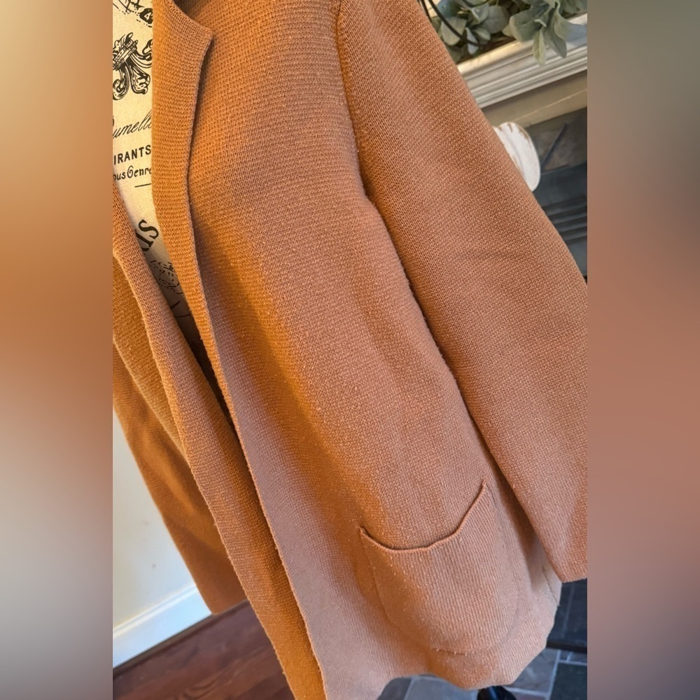 Talbot’s Wool Blend Open Front Cardigan Rust Brow… - image 4